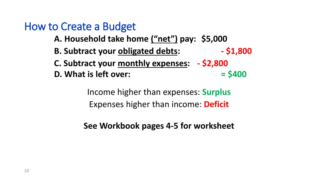 how to create a budget how to create a budget