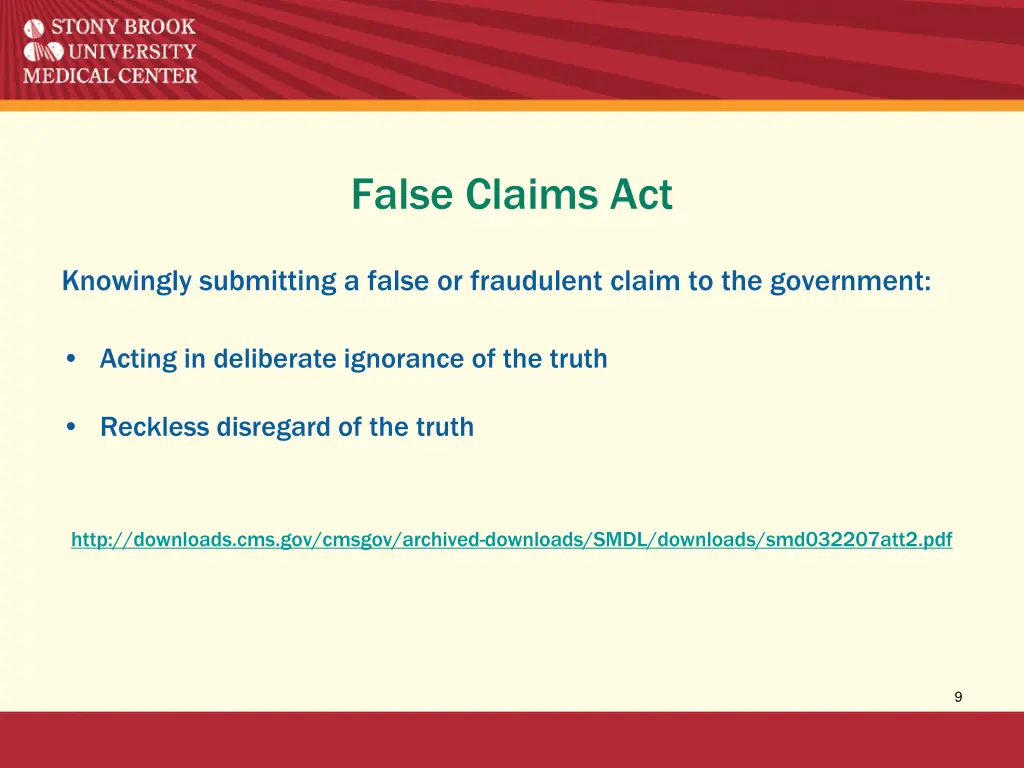 false claims act