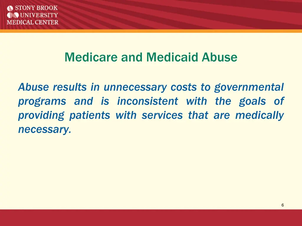 medicare and medicaid abuse