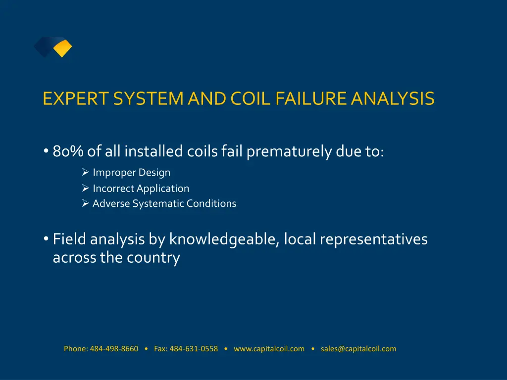 expert system and coil failure analysis