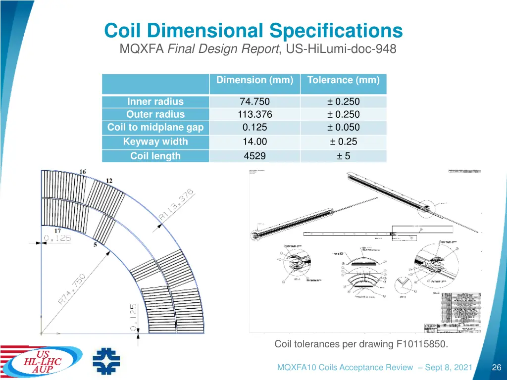 coil dimensional specifications mqxfa final