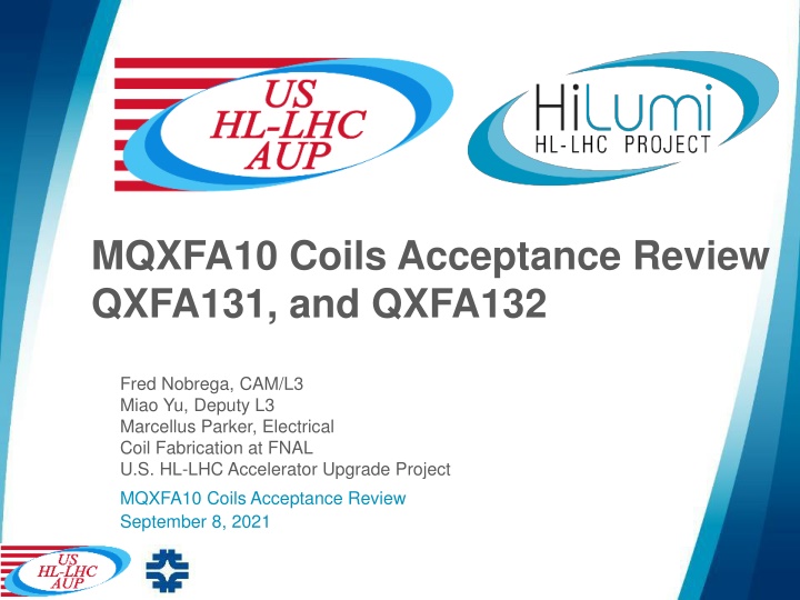 mqxfa10 coils acceptance review qxfa131