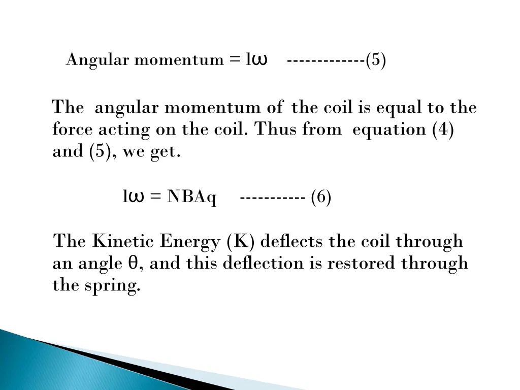 angular momentum l