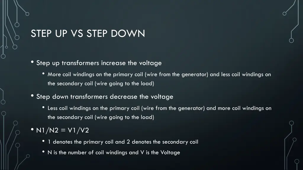 step up vs step down