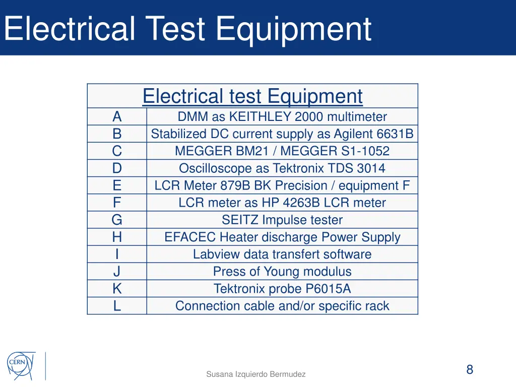 electrical test equipment