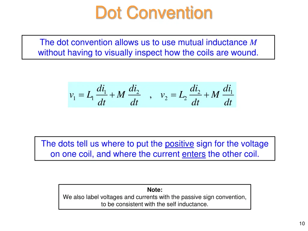 dot convention