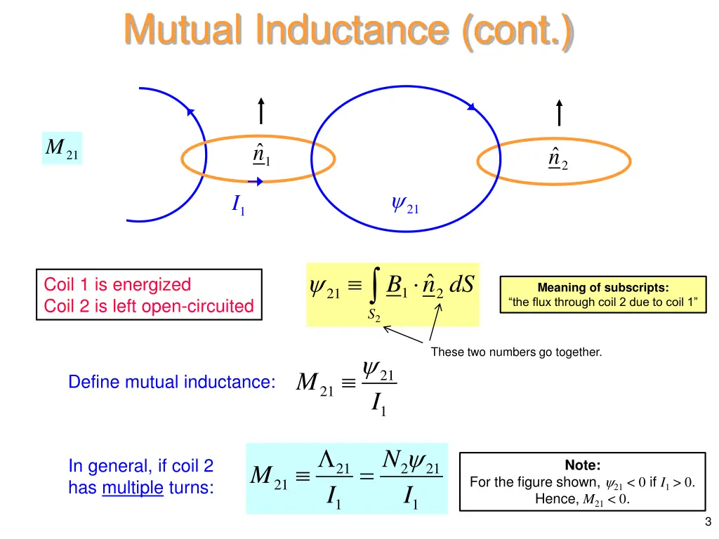 mutual inductance cont