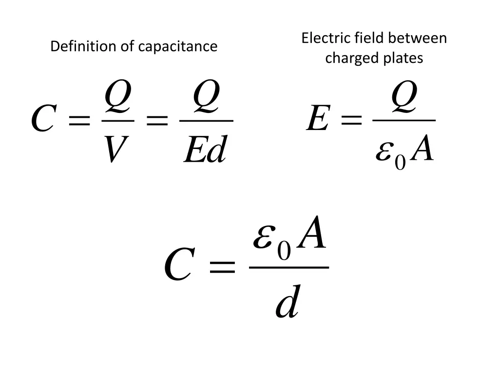 electric field between charged plates