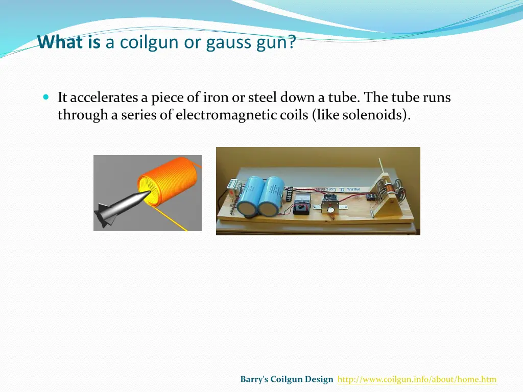 what is a coilgun or gauss gun