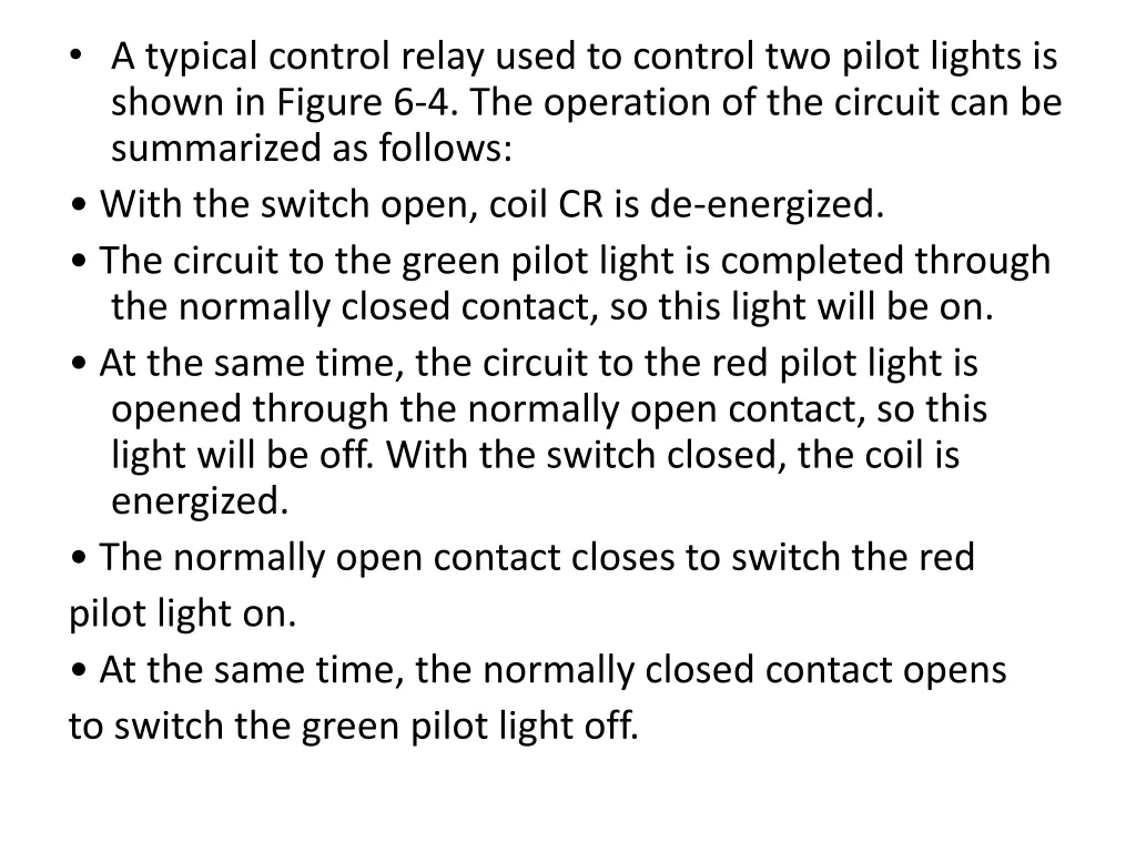 a typical control relay used to control two pilot