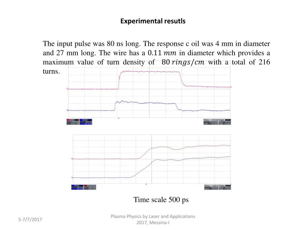 experimental resutls