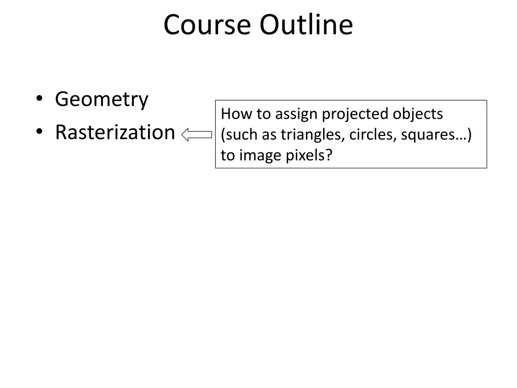 course outline 1