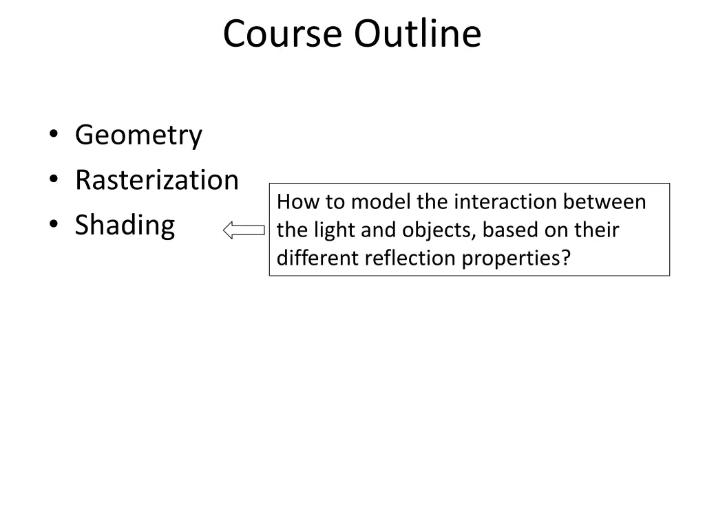 course outline 2