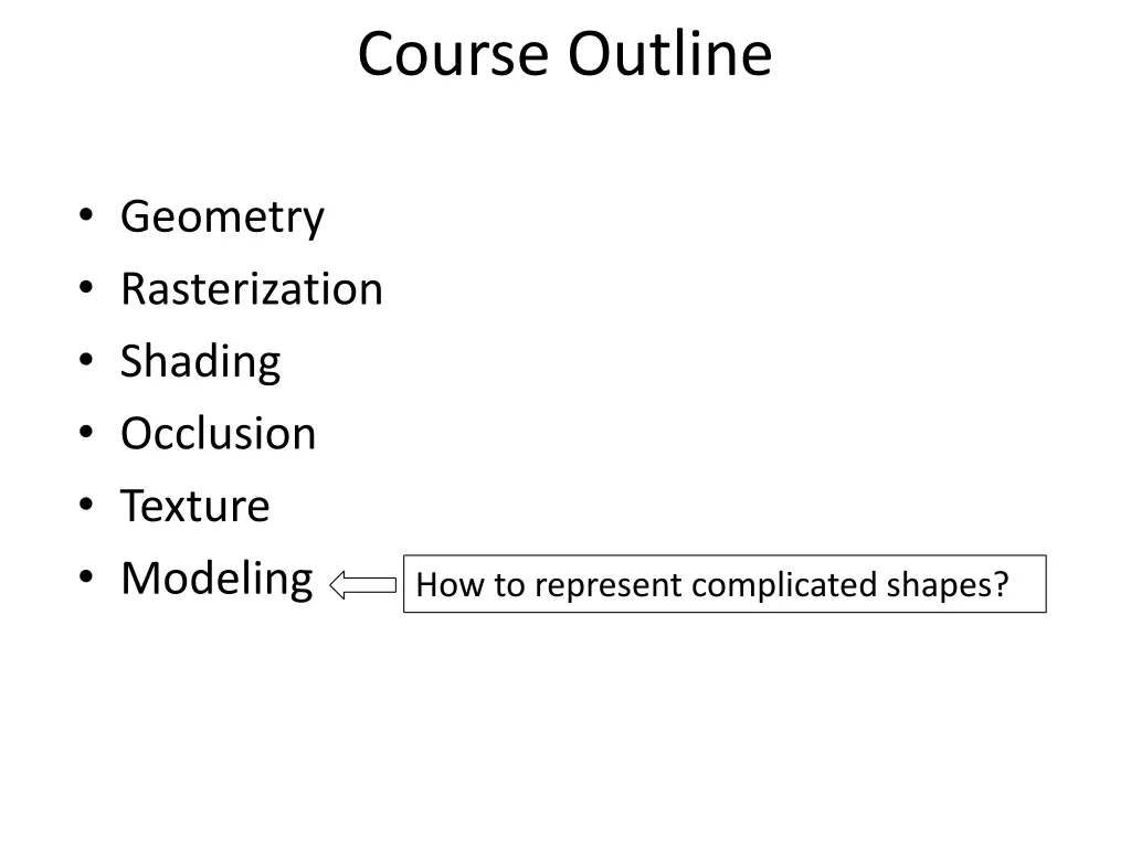 course outline 5