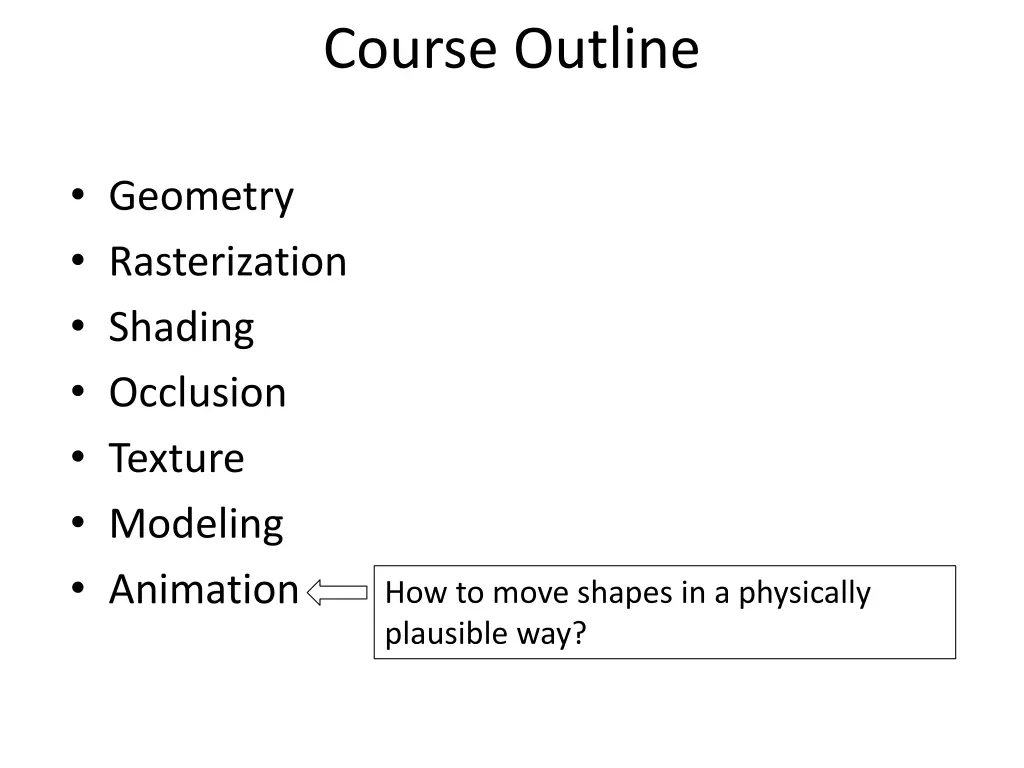 course outline 6