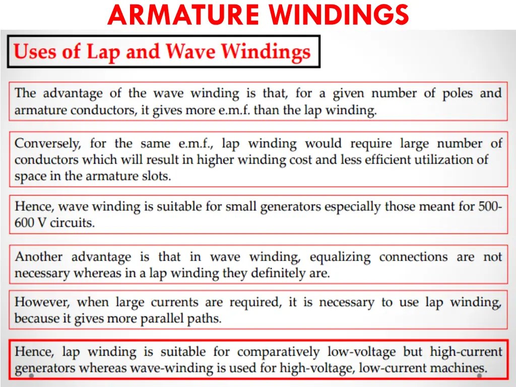 armature windings