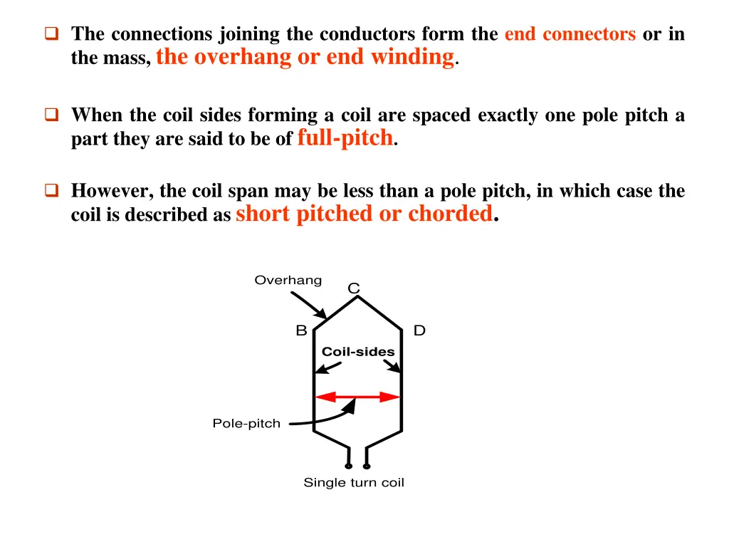 the connections joining the conductors form