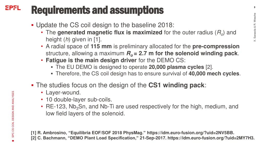 requirements and requirements and assumptions