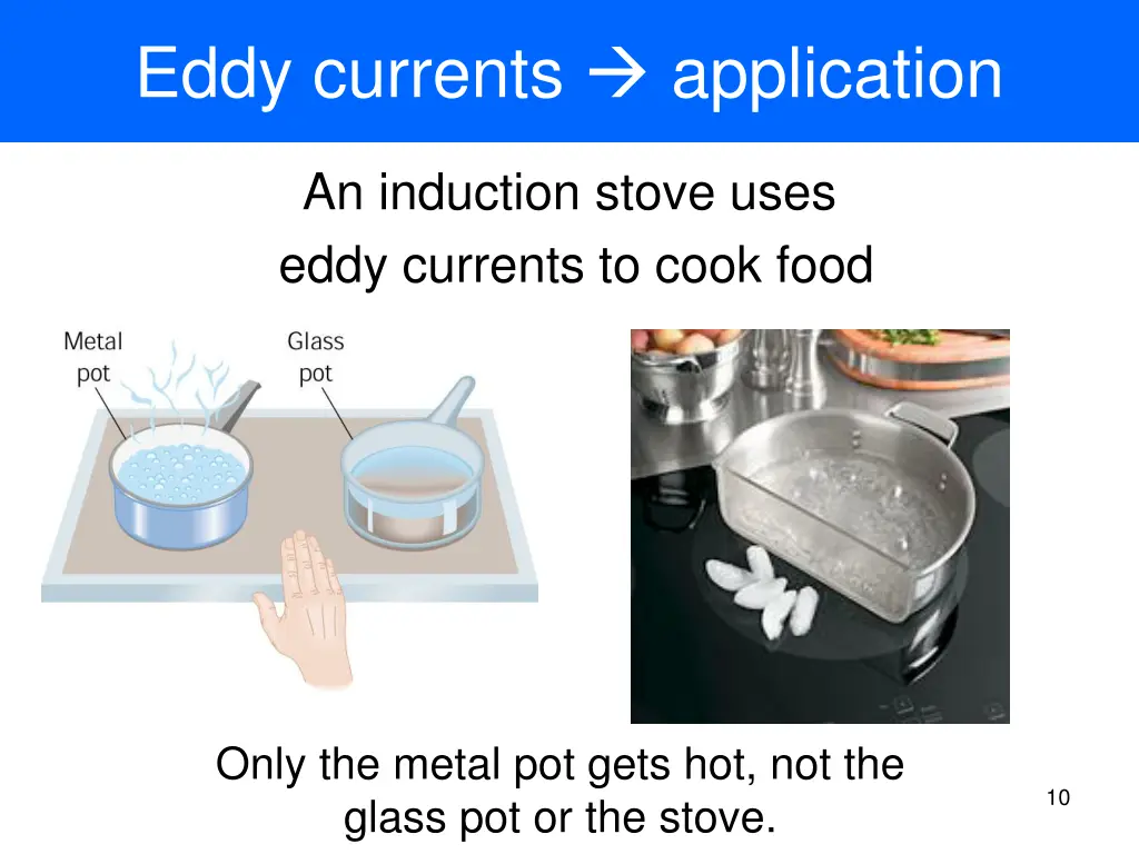 eddy currents application