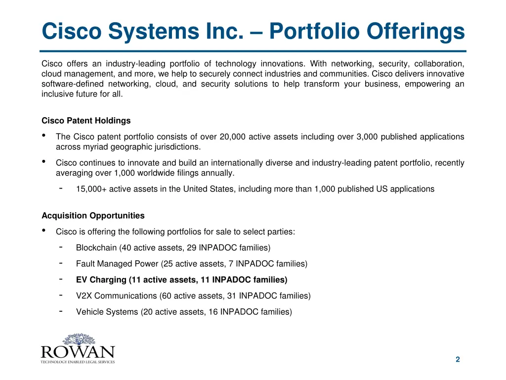 cisco systems inc portfolio offerings