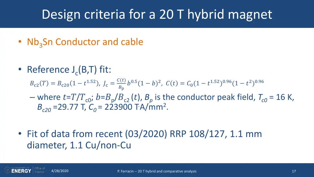 design criteria for a 20 t hybrid magnet 6