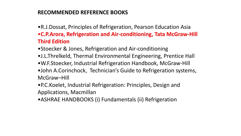 recommended reference books