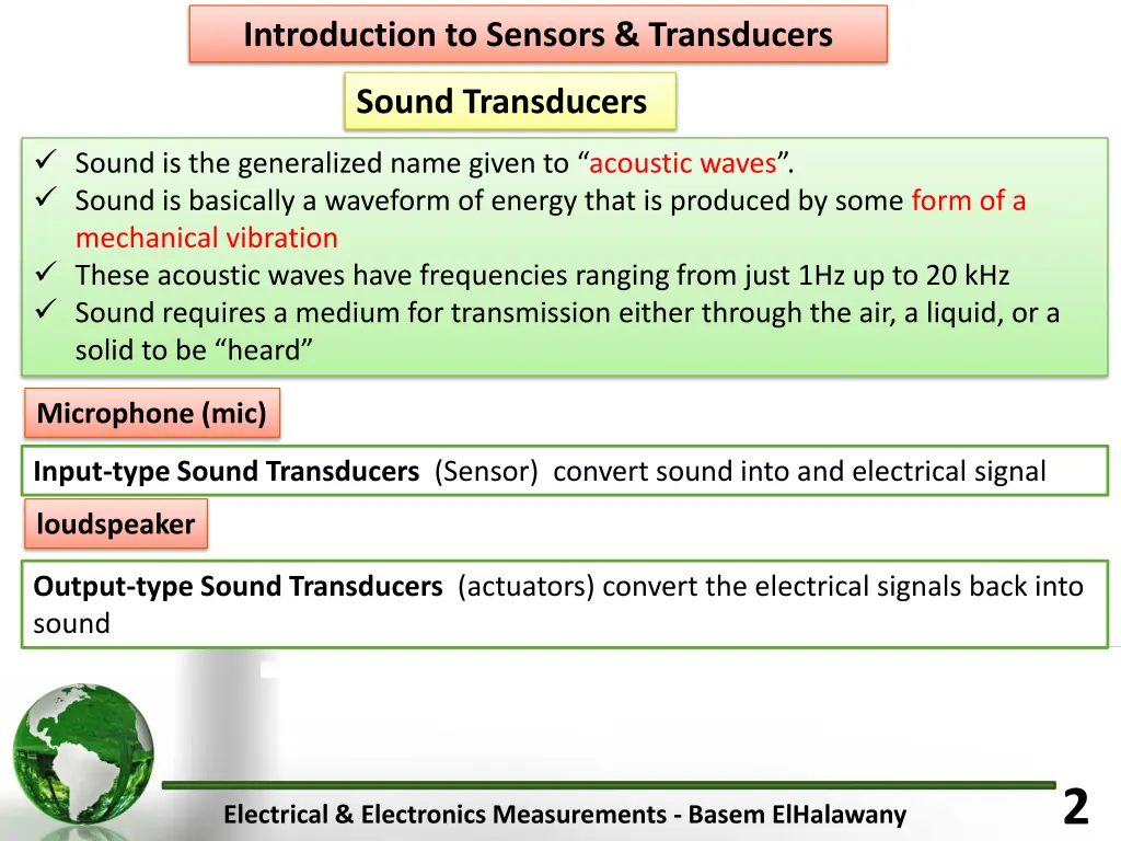 introduction to sensors transducers