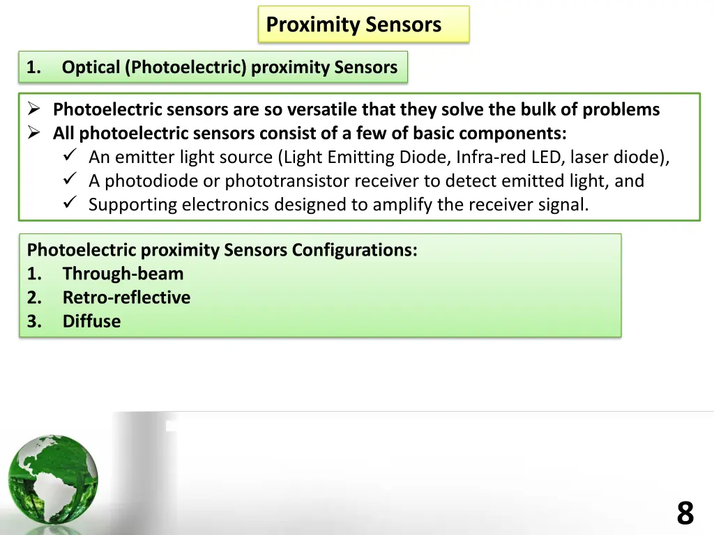 proximity sensors 1