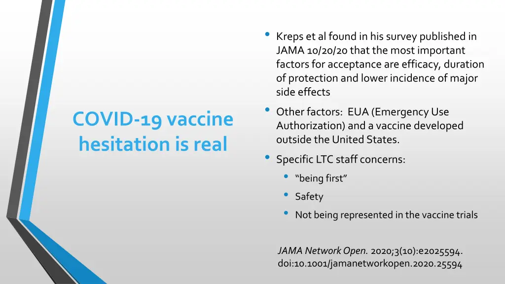 kreps et al found in his survey published in jama