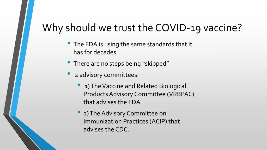 why should we trust the covid 19 vaccine