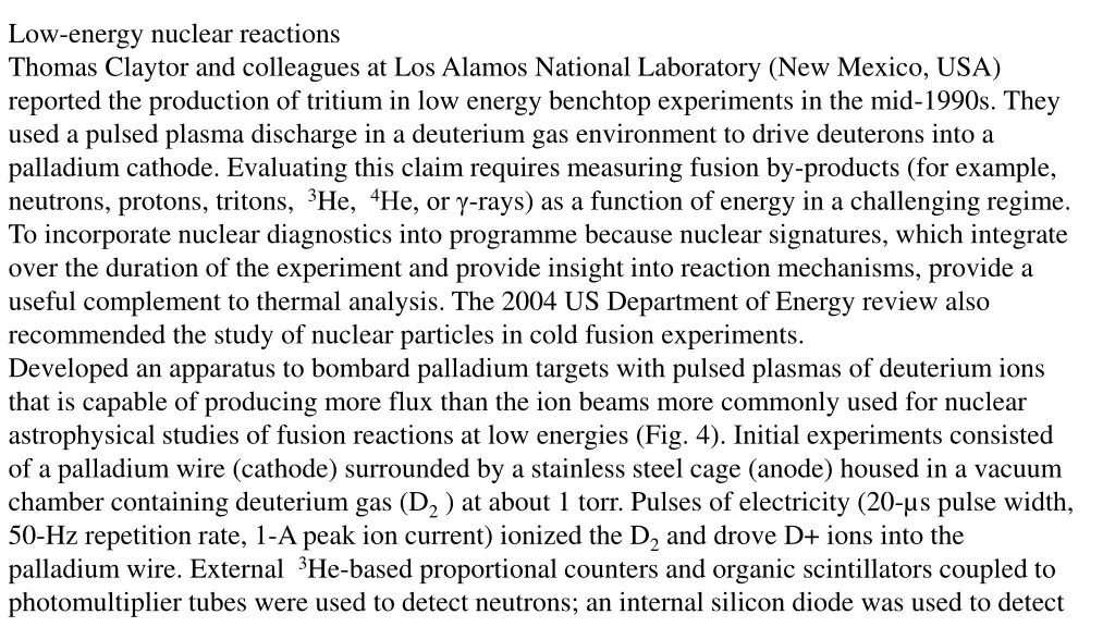 low energy nuclear reactions thomas claytor