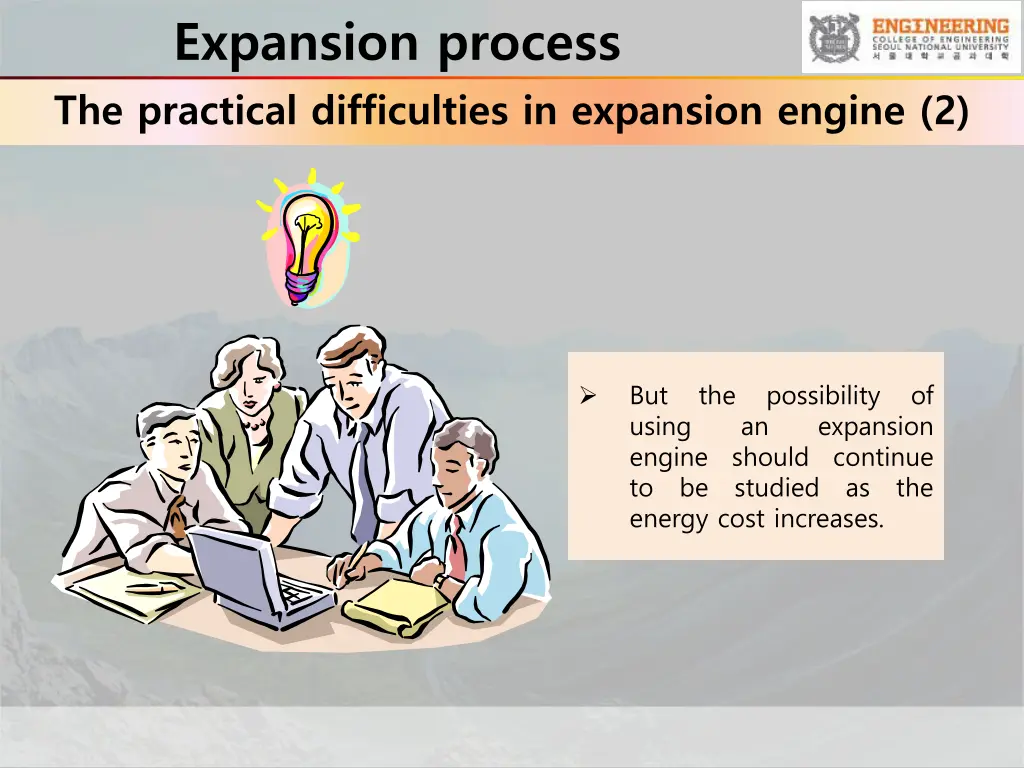 expansion process the practical difficulties