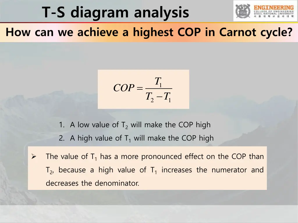 t s diagram analysis how can we achieve a highest