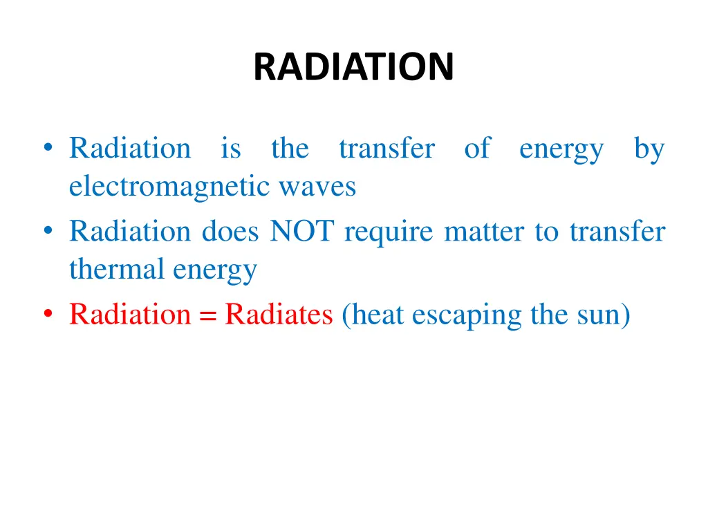 radiation