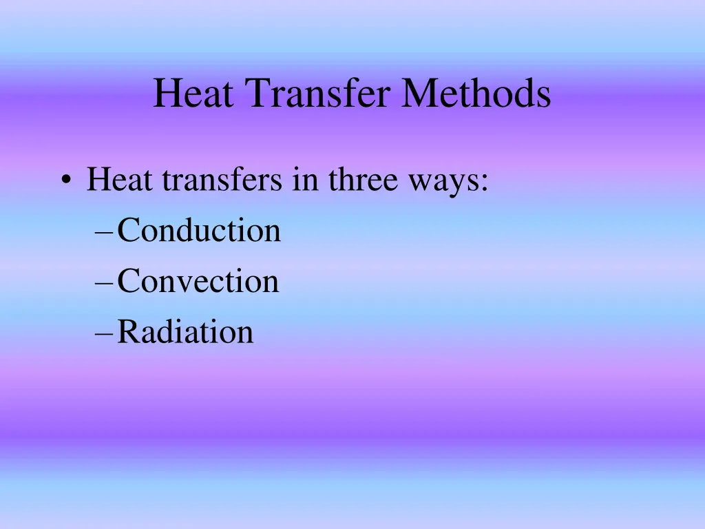 heat transfer methods