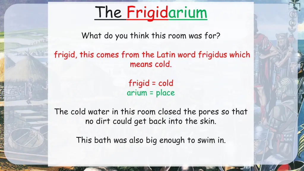 the frigidarium 1