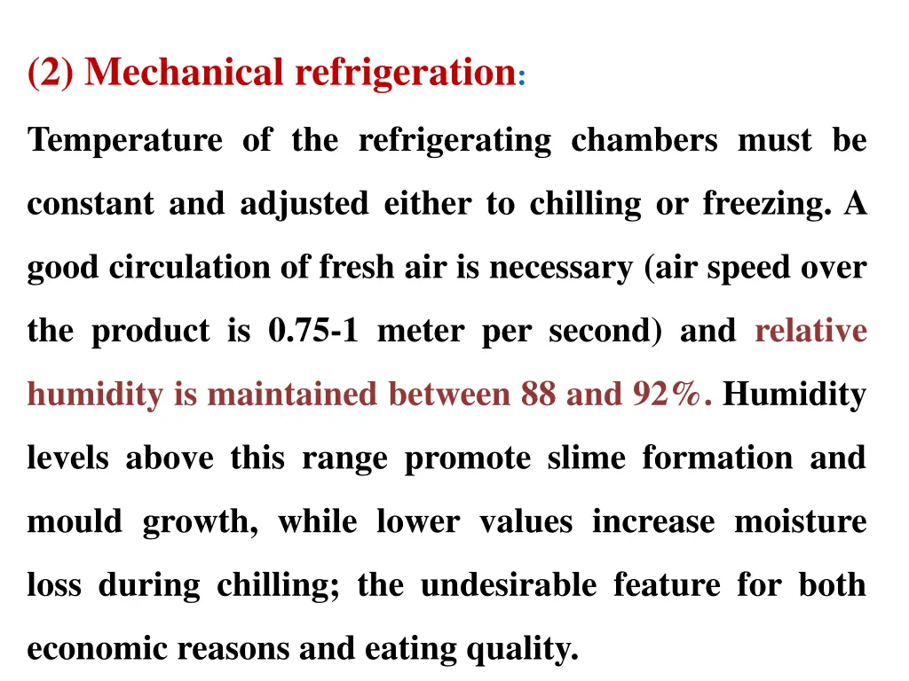 2 mechanical refrigeration