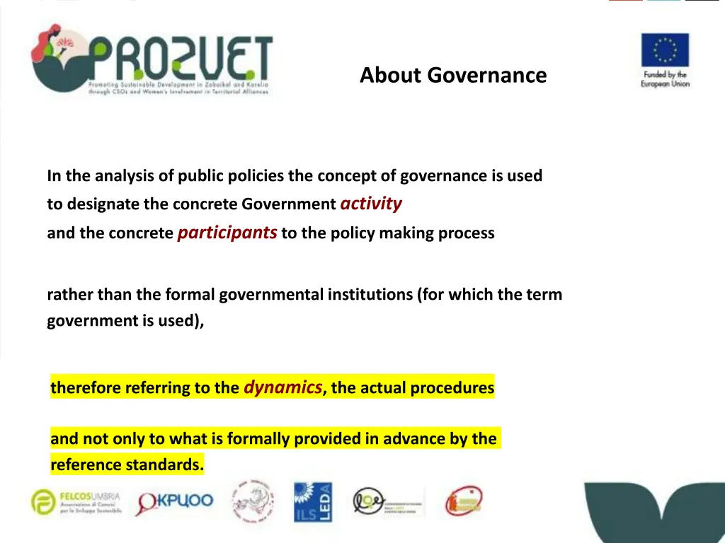 about governance