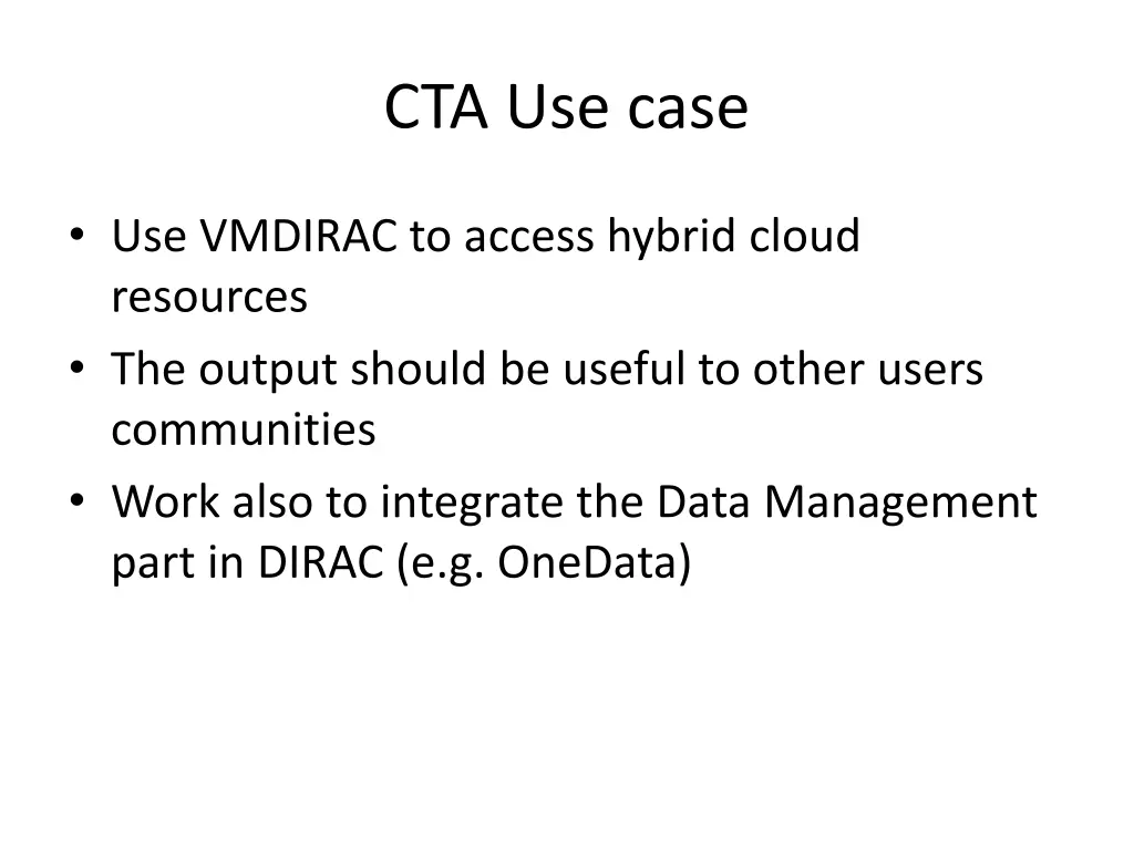 cta use case