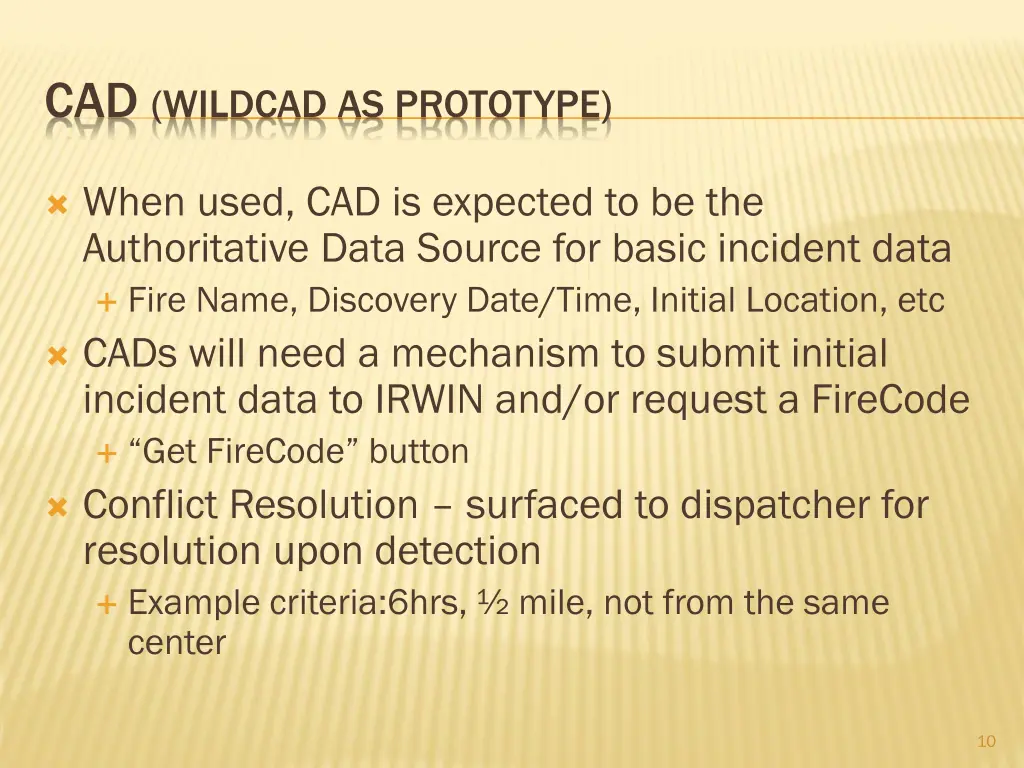 cad wildcad as prototype