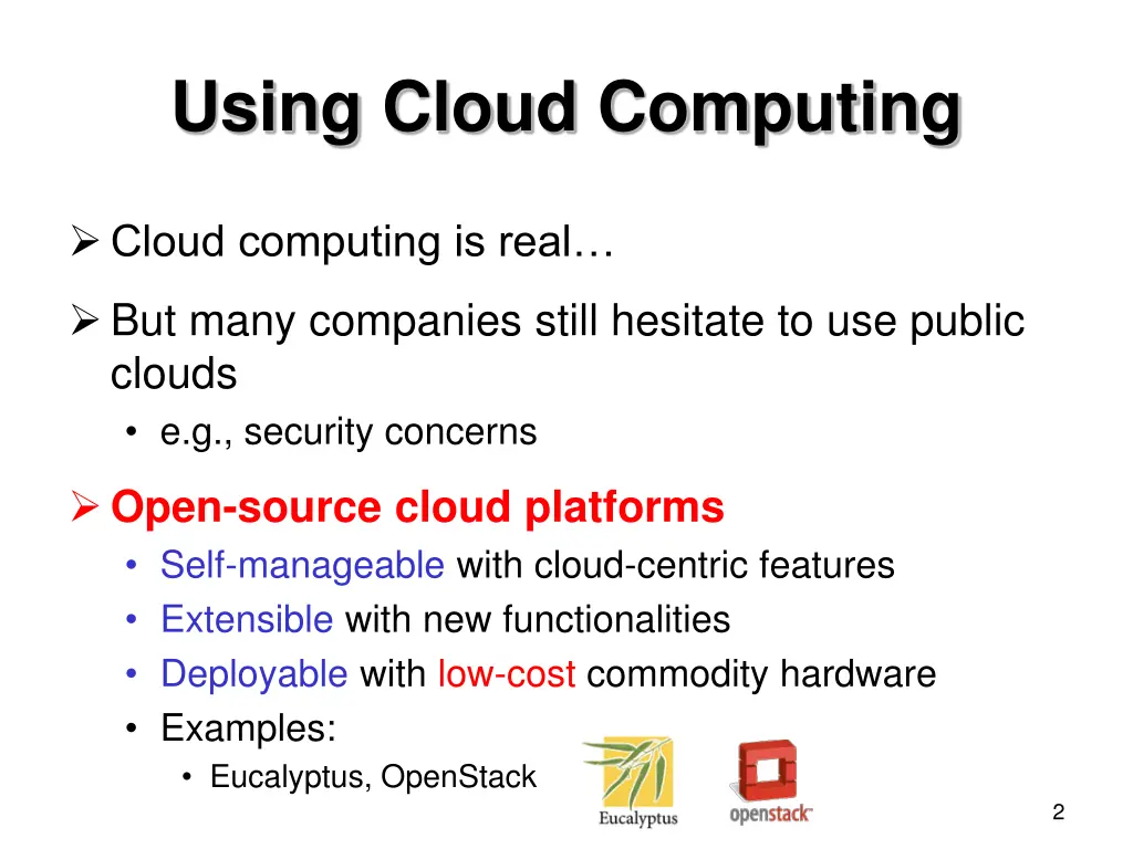 using cloud computing