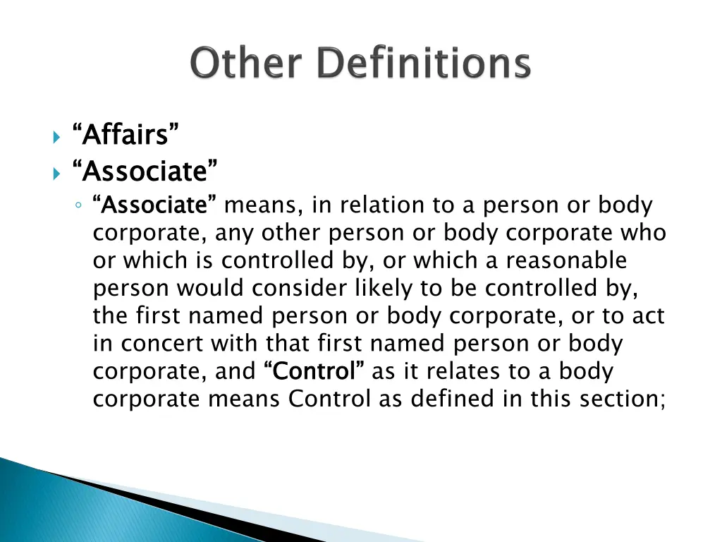 affairs associate associate corporate any other