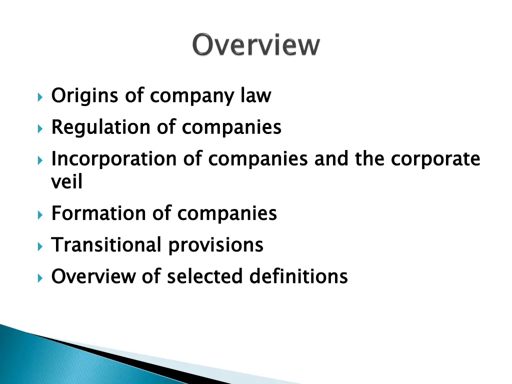 origins of company law regulation of companies