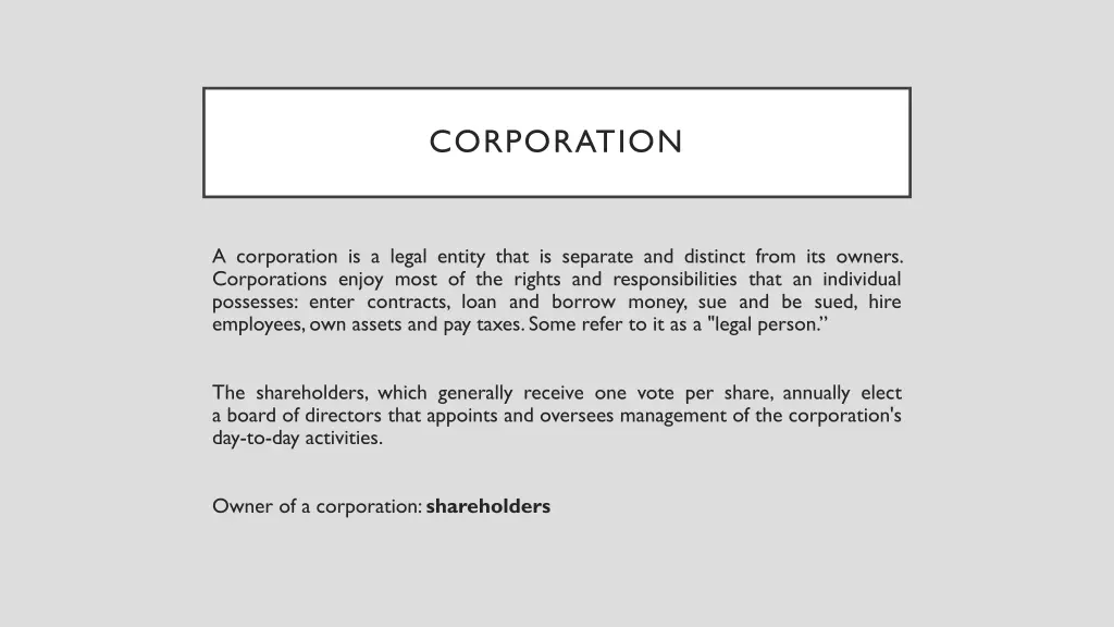 corporation