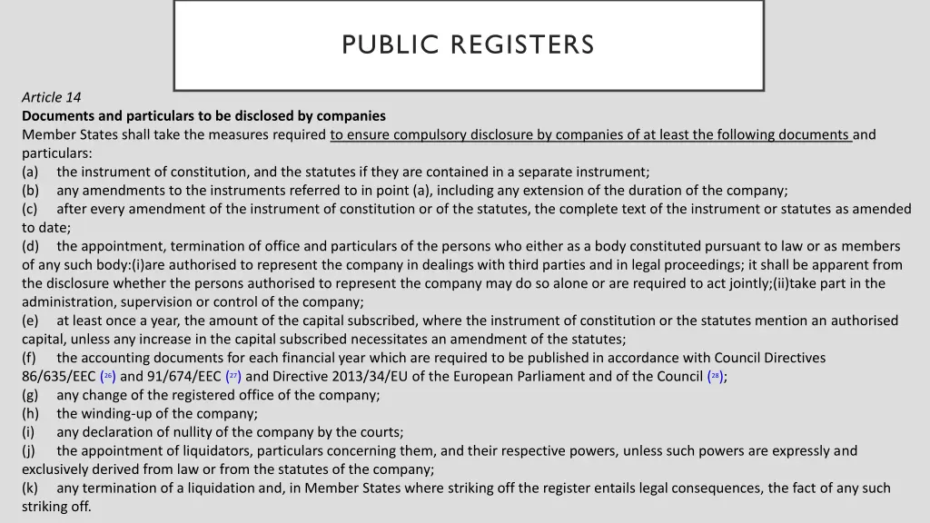 public registers