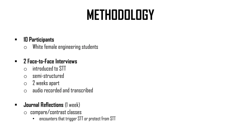 methodology