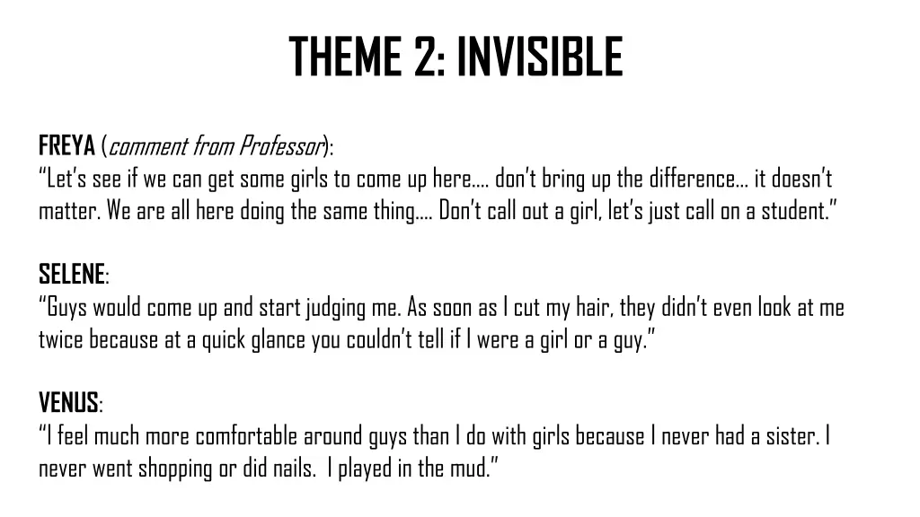 theme 2 invisible