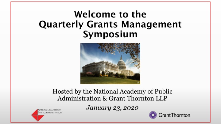 welcome to the quarterly grants management