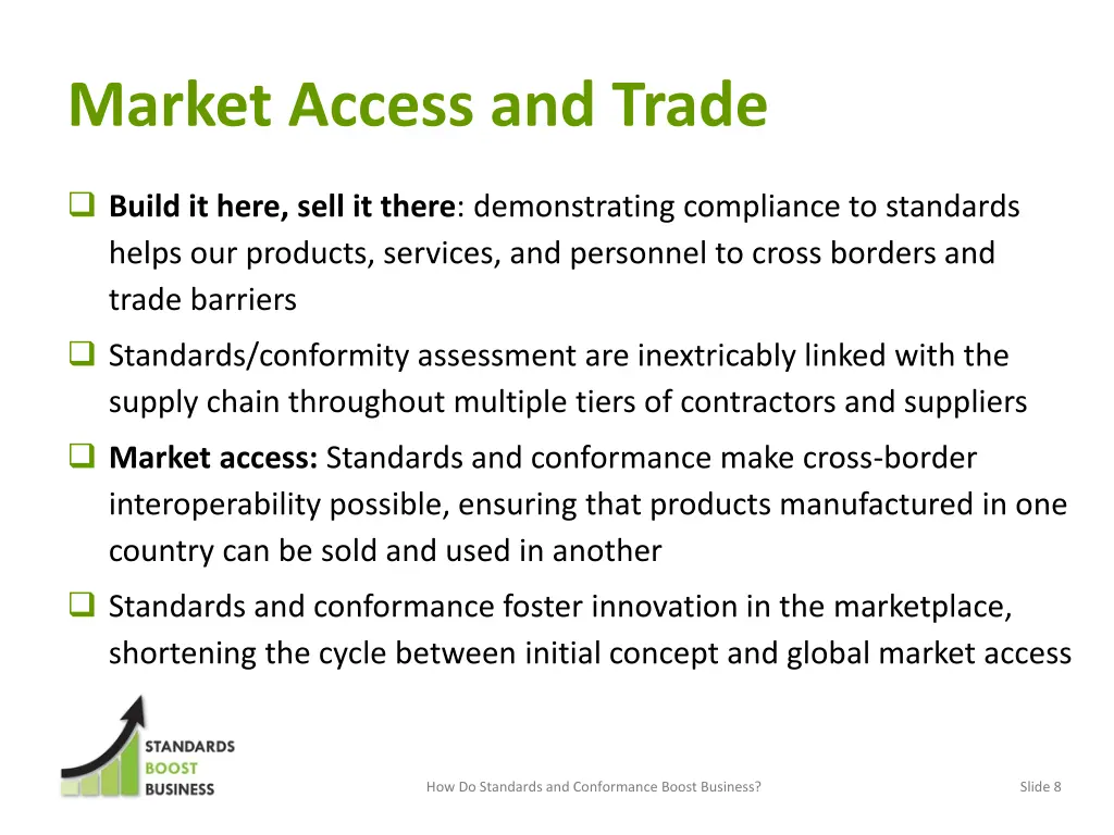 market access and trade