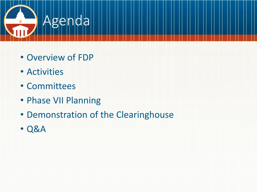 agenda 1